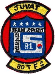 80th Tactical Fighter Squadron Exercise TEAM SPIRIT 1981
Korean made.
