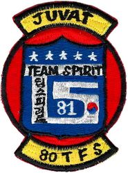 80th Tactical Fighter Squadron Exercise TEAM SPIRIT 1981
Korean made.
