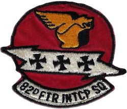 82d Fighter-Interceptor Squadron
Darker red, US made.
