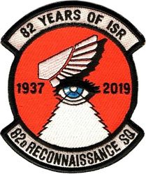 82d Reconnaissance Squadron 82d Anniversary
Japan made.
