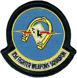 83d Fighter Weapons Squadron
Sewn into leather.
