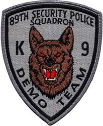 89th Security Police Squadron K-9 Demo Team
