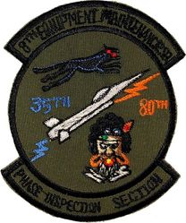 8th Equipment Maintenance Squadron Phase Inspection Section
Korean made.
Keywords: subdued