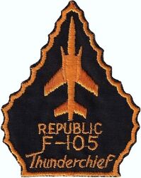 8th Tactical Fighter Squadron F-105
Dark gold, German made.
