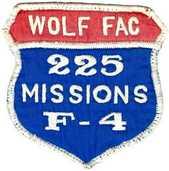8th Tactical Fighter Wing F-4 Wolf Forward Air Controller 225 Missions 
F-4 Forward Air Controller. Wolf was call sign. Thai made.
