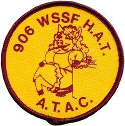 906th Weapons System Security Flight Morale
Silkscreened patch circa 1970s, small so probably for a hat.
