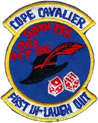 90th Tactical Fighter Squadron Exercise COPE CAVALIER 1986
Operational Readiness Inspection. Korean made.

