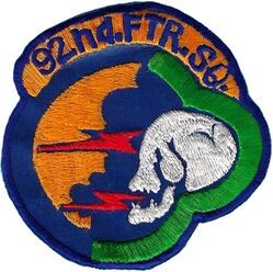 92d Tactical Fighter Squadron
German handmade early 60s.
