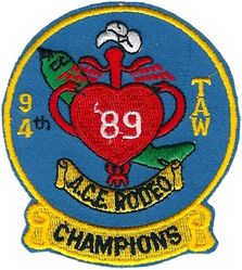 94th Tactical Airlift Wing A.C.E. Rodeo Competition Champions 1989
