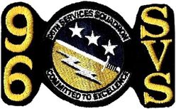 96th Services Squadron
Hat patch.
