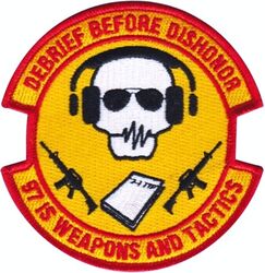 97th Intelligence Squadron Weapons and Tactics Morale
