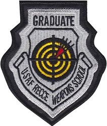 99th Reconnaissance Squadron USAF Reconnaissance Weapons School Graduate
Sewn into leather.
