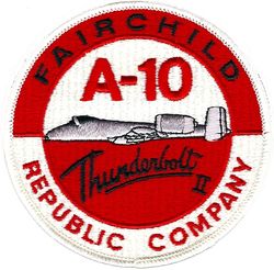 Fairchild Republic A-10
Official company issue.
