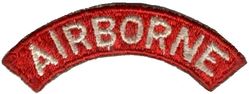 Army Air Forces Airborne Arc
Normally worn above AAF disc or IX Engineer Command for jump qualified personnel. 
