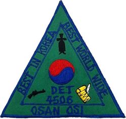 Air Force Office of Special Investigations Detachment 4506
Korean made.
Keywords: subdued