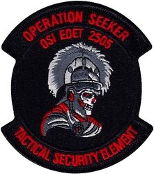 Air Force Office of Special Investigations Expeditionary Detachment 2505 Operation SEEKER
