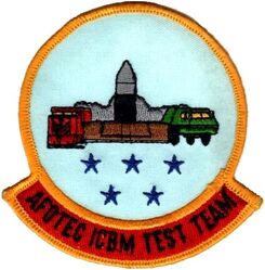 Air Force Operational Test and Evaluation Center Detachment 4 Intercontinental Ballistic Missile Test Team
Operating Location BC, Peacekeeper missile test.
