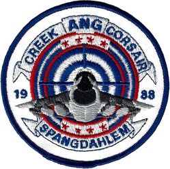 Air National Guard Exercise CREEK CORSAIR 1988
A-7D/K deployment combining the 166, 188, and 174 TFS from 16 July-27 August 1988.
