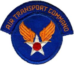 Air Transport Command
Tab sewn to disc as worn.
