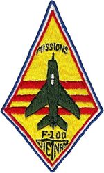 North American F-100 Super Sabre Vietnam Missions
Made blank, with mission number filled in after tour. Thai made.
