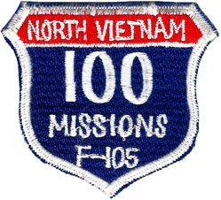 Republic F-105 Thunderchief 100 Missions North Vietnam
Hat patch, Japan made.
