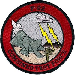 411th Flight Test Squadron F-22 Combined Test Force 
Early version when the F-22 was still known as the Lightning ll.
