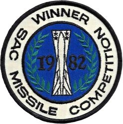 Strategic Air Command Missile Competition Winner 1982
