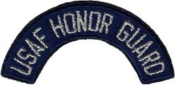 USAF Honor Guard Arc
Worn on left sleeve of blue dress jacket.
