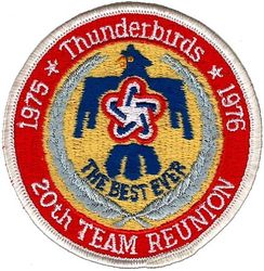 USAF Air Demonstration Squadron (Thunderbirds) Team Reunion 1976
