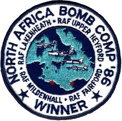United States Air Forces in Europe Operation ELDORADO CANYON
Raid on Libya. This is the original commemorative patch, old US made. Lots of computer remakes made later for airshows.
