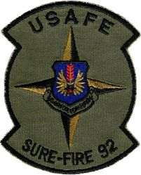 United States Air Forces in Europe Sure Fire Competition 1992
Aircraft weapons loading competition that replaced Loadeo.
Keywords: subdued
