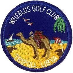 Wheelus Air Base, Libya Golf Club
German made on felt.

