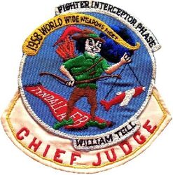 United States Air Force Air-to-Air Weapons Meet William Tell 1958 Chief Judge
Separate handmade tab added.

