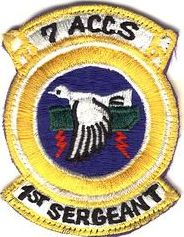 7th Airborne Command and Control Squadron First Sergeant
