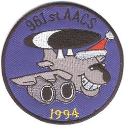 961st Airborne Air Control Squadron Morale
Christmas deployment 1994.

