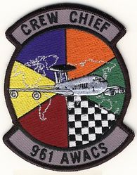 961st Airborne Warning and Control Squadron E-3A Crew Chief

