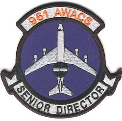 961st Airborne Warning and Control Squadron Senior Director
