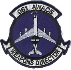 961st Airborne Warning and Control Squadron Weapons Director
