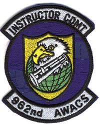 962d Airborne Warning and Control Squadron Instructor COMT
