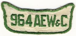 964th Airborne Early Warning and Control Squadron
Hat patch.
