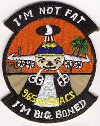 965th Airborne Early Warning and Control Squadron E-3A Morale
