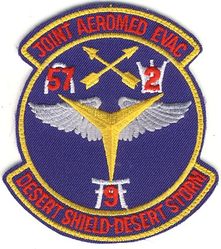1611th Aeromedical Evacuation Squadron (Provisional) Gaggle Operation DESERT SHIELD/ DESERT STORM 1990-1991
2, 9, 57 AES.

