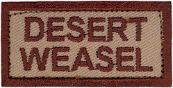480th Expeditionary Fighter Squadron Pecil Pocket Tab
Keywords: desert