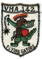 Marine Attack Squadron 142 (VMA-142)
VMA-142  “Flying Gators”
Activated as VMSB- 142 on 1 Mar 1942-21 Sep  1945. Reactivated as VMF-142 on 1 Jul 1946; VMA- 142 on 15 May 1958; VMFA- 142 on 21 Dec 1990-Jul 2008.
Douglas A4D-2 (A-4B) Skyhawk
Douglas A-4L/F/M Skyhawk
Douglas TA-4J Skyhawk

Keywords: A4D-2,late 1960&#039;s early 1970&#039;s  USMCR
