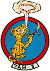 Heavy Attack Squadron 1 (VAH-1)
Established as Heavy Attack Squadron ONE (VAH-1) “Smokin Tigers” on 1 Nov 1955. Redesignated Reconnaissance Attack Squadron ONE (RVAH-1) on 1 Sep 1964. Disestablished on 29 Jan 1979.
