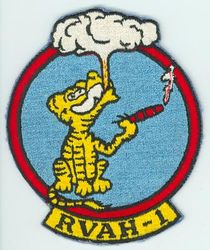 Reconnaissance Heavy Attack Squadron 1 (RVAH-1)
Established as Heavy Attack Squadron ONE (VAH-1) “Smokin Tigers” on 1 Nov 1955. Redesignated Reconnaissance Attack Squadron ONE (RVAH-1) on 1 Sep 1964. Disestablished on 29 Jan 1979

Grumman F9F-6 Cougar, 1955-1957
Douglas A3D-1/2 Skywarrior, 1956-1962
Douglas A3J-1 (A-5A) Skywarrior, 1962-1964
Douglas RA-5C Skywarrior, 1964-1979


