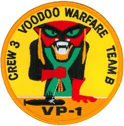 Patrol Squadron 1 (VP-1) Combat Air Crew 3
VP-1 "Screaming Eagles"
Established as VB-128 on 15 Feb 1943.
Redesignated VPB-128 on 1 Oct 1944; VP-128 on 15 May 1946; VP-ML-1 on 15 Nov 1946; VP-1 (5th VP-1) on 1
Sep 1948.
Lockheed P-3C UIIIR Orion
