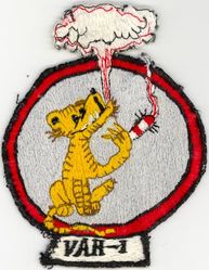 Heavy Attack Squadron 1 (VAH-1)
Established as Heavy Attack Squadron ONE (VAH-1) “Smokin Tigers” on 1 Nov 1955. Redesignated Reconnaissance Attack Squadron ONE (RVAH-1) on 1 Sep 1964. Disestablished on 29 Jan 1979

Grumman F9F-6 Cougar, 1955-1957
Douglas A3D-1/2 Skywarrior, 1956-1962
Douglas A3J-1 (A-5A) Skywarrior, 1962-1964
Douglas RA-5C Skywarrior, 1964-1979



