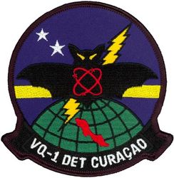 Fleet Air Reconnaissance Squadron 1 (VQ-1) Detachment Curacao
Established as Special Electronic Search Project in Oct 1951. Redesignated Detachment Able, Airborne Early Warning Squadron ONE (VW-1) on 12 May 1953. Reorganized as Detachment Able, Airborne Early Warning Squadron THREE (VW-3) on 1 Jun 1954. Redesignated Electronic Countermeasures Squadron ONE (VQ-1) on 1 Jun 1955; Fleet Air Reconnaissance Squadron ONE (FAIRECONRON ONE) in Jan 1960-.

Lockheed EP-3E Aries II

