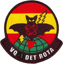 Fleet Air Reconnaissance Squadron 1 (VQ-1) Detachment Rota
Established as Special Electronic Search Project in Oct 1951. Redesignated Detachment Able, Airborne Early Warning Squadron ONE (VW-1) on 12 May 1953. Reorganized as Detachment Able, Airborne Early Warning Squadron THREE (VW-3) on 1 Jun 1954. Redesignated Electronic Countermeasures Squadron ONE (VQ-1) on 1 Jun 1955; Fleet Air Reconnaissance Squadron ONE (FAIRECONRON ONE) in Jan 1960-.

Lockheed EP-3E Aries II

